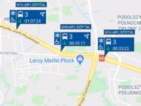 Trzy autobusy linii nr 3 jadące w tym samym kierunku (źródło: aplikacja myBus)