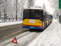 Kolizja dwóch hybrydowych Solarisów na przystanku Ogródek Jordanowski