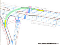 Tor przejazdu autobusu śluzą