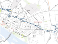 Trasa bezpłatnej linii specjalnej (źródło: kmplock.eu)