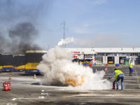 Gaszenie pożaru (fot. KM-Płock)