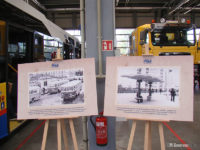 Plansze ukazujące historię płockiej komunikacji