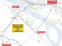 Trasa linii x7. Źródło: kmplock.eu