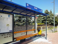 Zniszczona wiata Sielska (źródło: Urząd Miasta Płocka)