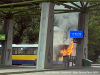 Pożar Mercedesa Conecto #664