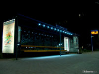 Doświetlona wiata na przystanku Jachowicza (teatr) 05