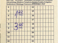 Rekonstrukcja tabliczki rozkładu jazdy z początku lat 90-tych