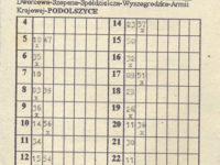 Rekonstrukcja tabliczki rozkładu jazdy z początku lat 90-tych