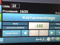3-godzinne opóźnienie na linii 22