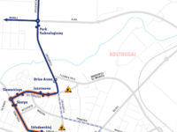 Trasa objazdowa dla linii 33 (źródło: kmplock.eu)