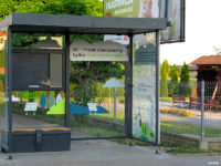 Nowa wiata na przystanku Cekanowo, GOK