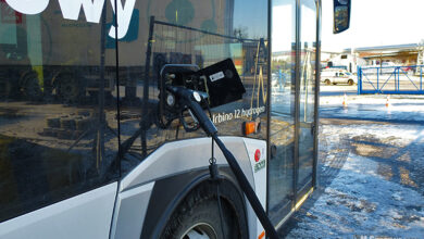 Tankowanie autobusu wodorowego