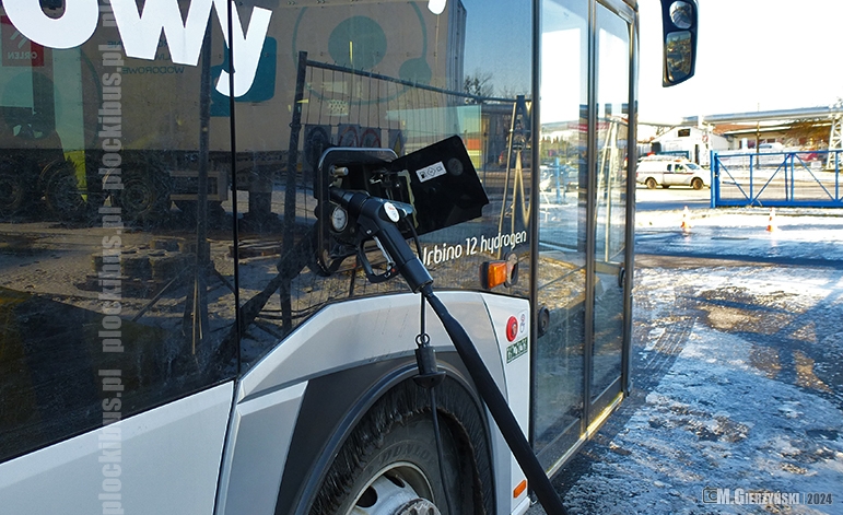 Tankowanie autobusu wodorowego