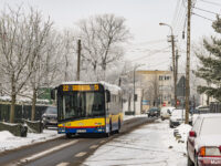 Autobus linii 22 na ul. Słonecznej