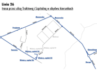 Nowa trasa linii nr 26 (źródło: kmplock.eu)