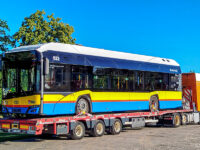 Solaris #822 w drodze do zajezdni