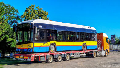 Solaris #822 w drodze do zajezdni