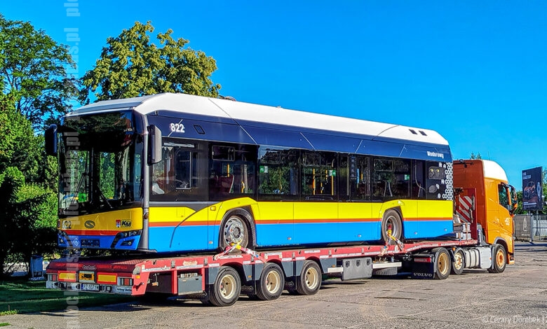 Solaris #822 w drodze do zajezdni