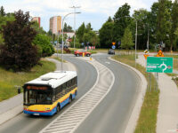 Autobus linii 18 na ul. Spółdzielczej