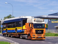 Solaris #823 w drodze do zajezdni