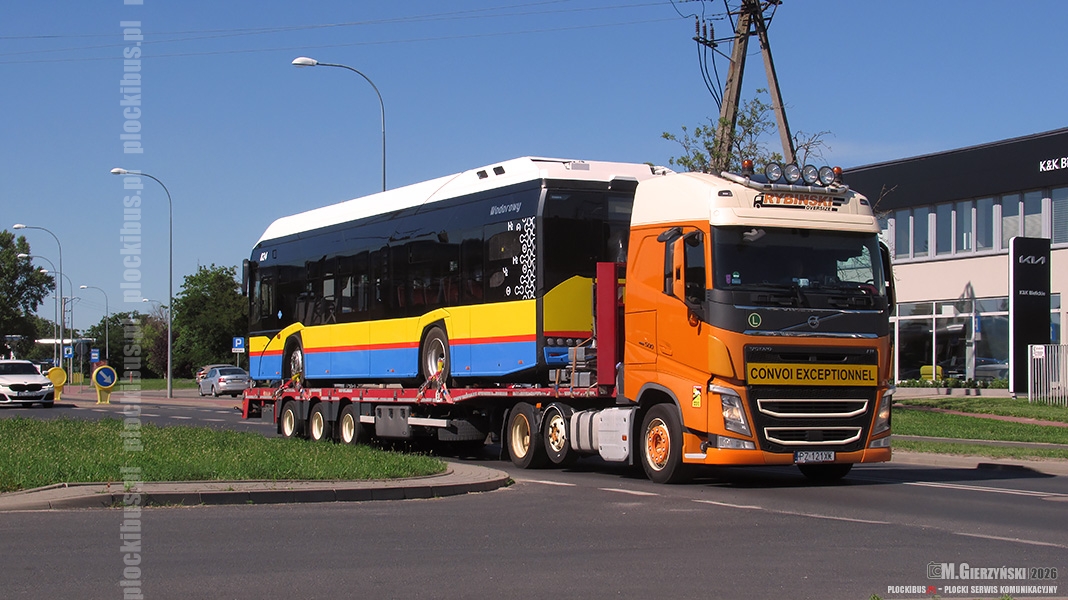 Solaris #824 w drodze do zajezdni