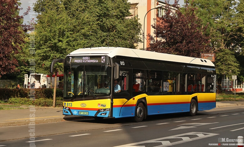 Solaris hydrogen #813 na linii 7